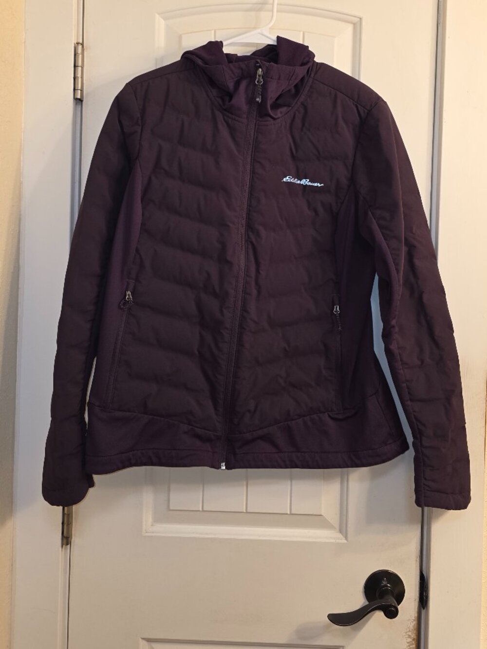 Eddie Bauer MotionLoft Hybrid Down Jacket - Women's XL hooded